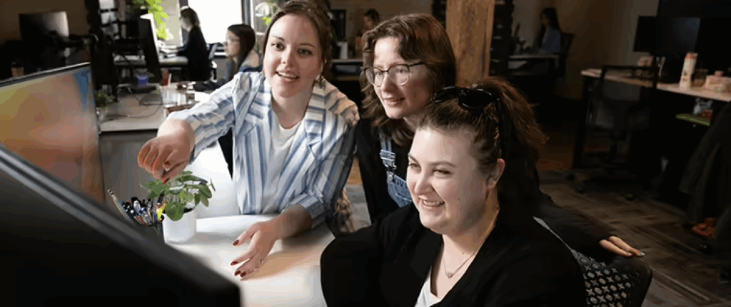 Three Tower content writers exploring engagement metrics on a website.